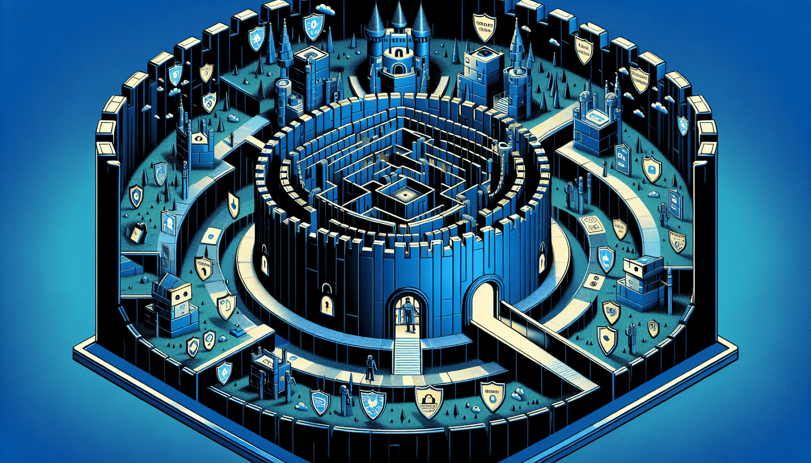 Illustration of cybersecurity measures for optimizing cyber insurance policy